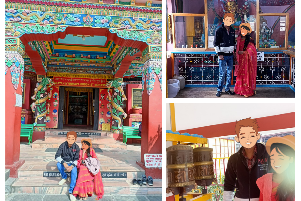 Tibetan Monastery - Photographs Inside Outside