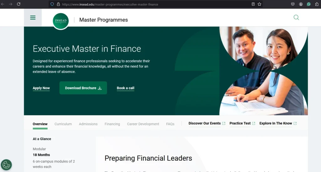 INSEAD - Master in Finance